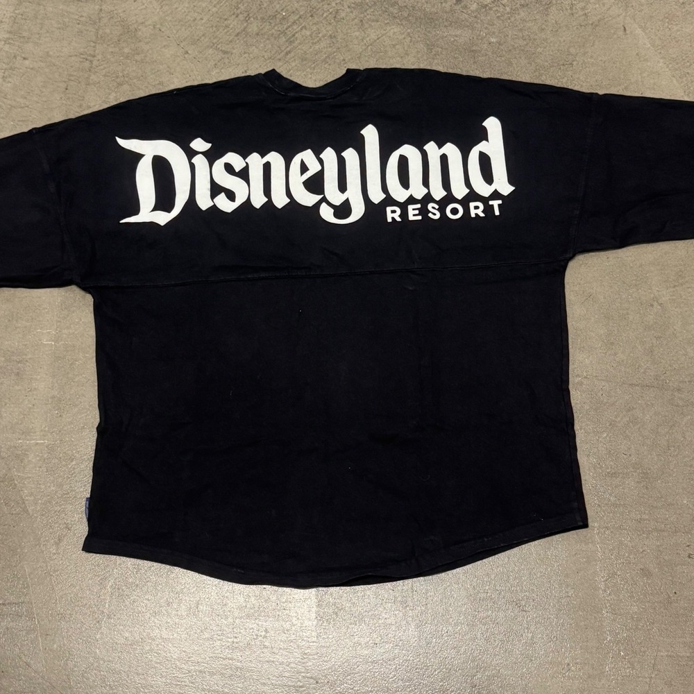 Disney Parks Disneyland Resort Spirit Jersey Black Long Sleeve Shirt XXL